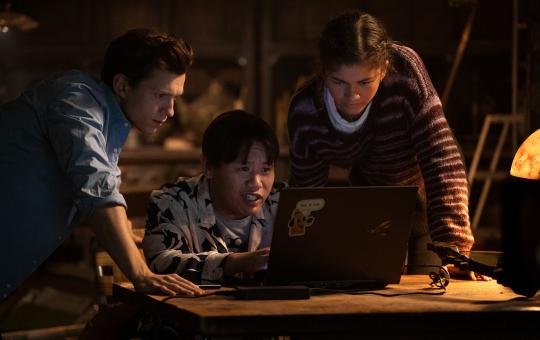 Tom Holland, Zendaya und Jacob Batalon in Sony Pictures' SPIDER-MAN: NO WAY HOME