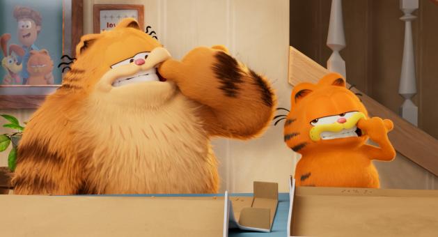 Garfield und sein Vater in Sony Pictures’ GARFIELD – EINE EXTRA PORTION ABENTEUER