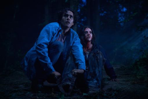 Michael Cimino and Ella Rubin star in UNTIL DAWN.