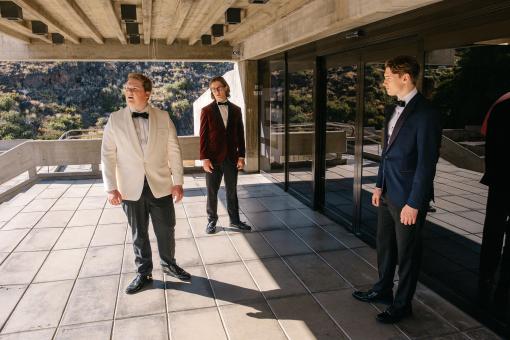 Justus Jonas (JULIUS WECKAUF), Bob Andrews (LEVI BRANDL) und Peter Shaw (NEVIO WENDT) in Sony Pictures’ DIE DREI ??? – NACHT IN ANGST  © Wiedemann und Berg Film GmbH/Deutsche Columbia Pictures Filmproduktion GmbH/Gaspar Gariglio