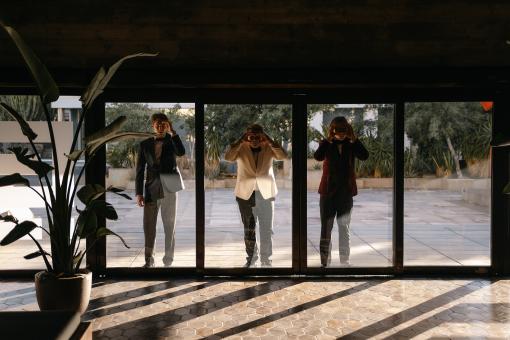 Peter Shaw (NEVIO WENDT), Justus Jonas (JULIUS WECKAUF) und Bob Andrews (LEVI BRANDL) in Sony Pictures’ DIE DREI ??? – NACHT IN ANGST  © Wiedemann und Berg Film GmbH/Deutsche Columbia Pictures Filmproduktion GmbH/Gaspar Gariglio